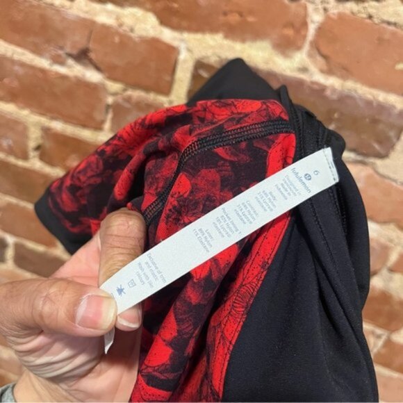 Lululemon Train Times Fast Pace Pant Special Edition 25 Carmine true Red Black - Picture 6 of 6